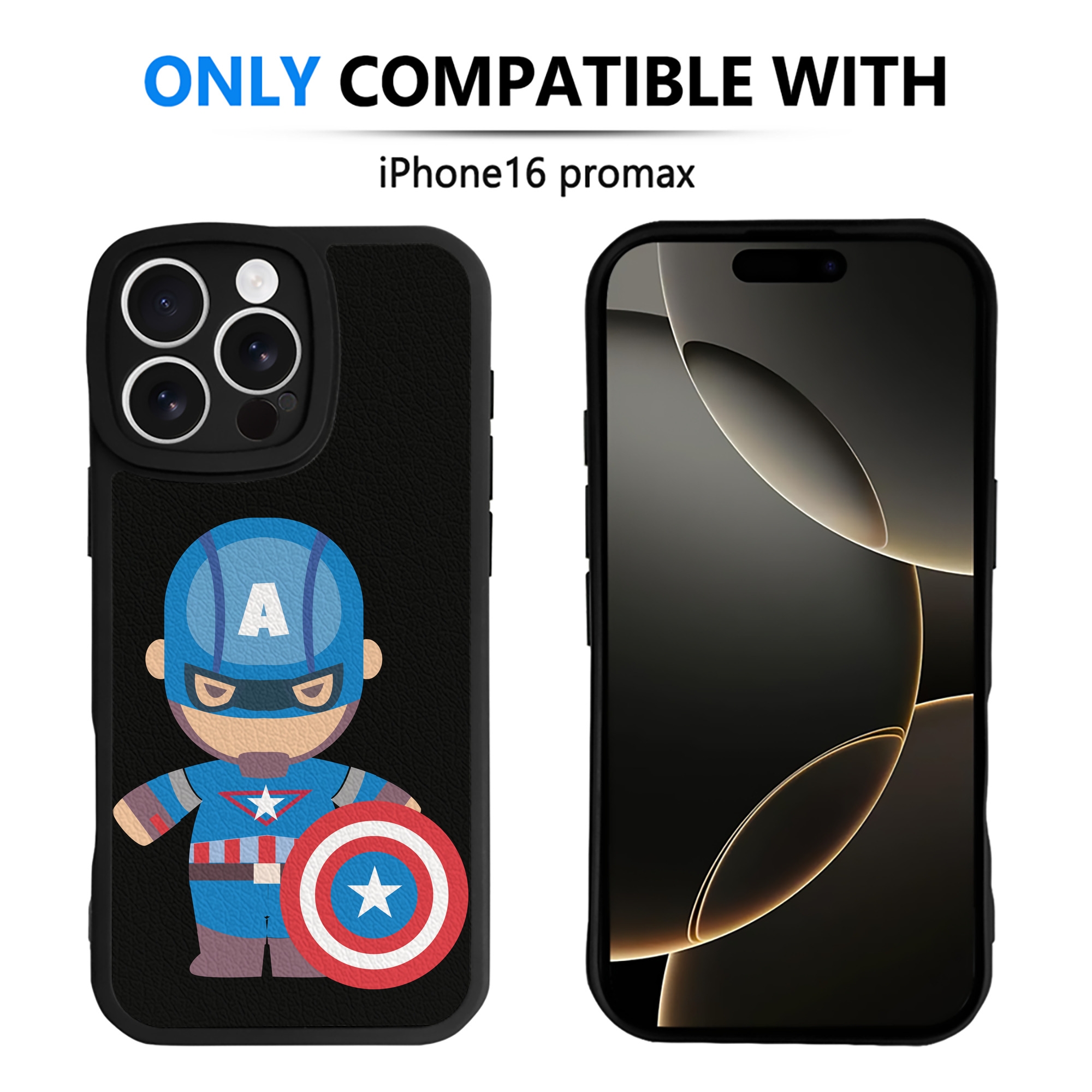 （画像用） アベンジャーズ The Avengers 【iPhone 16シリーズ対応】シリコンスマホケース（レザー調） 材質：シリコン